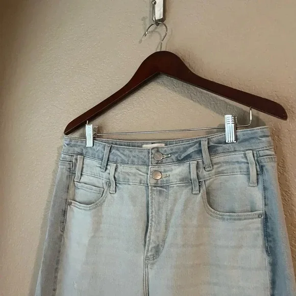 Driftwood Cece Jeans Split Hem Straight Leg High Waist 30 27 - Picture 3 of 10